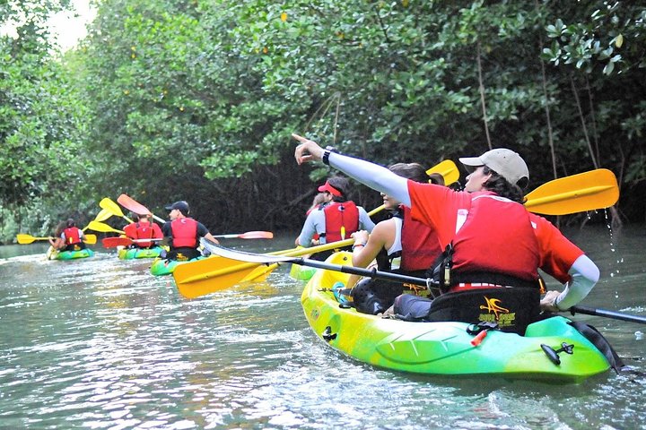 a group of people riding on the boat