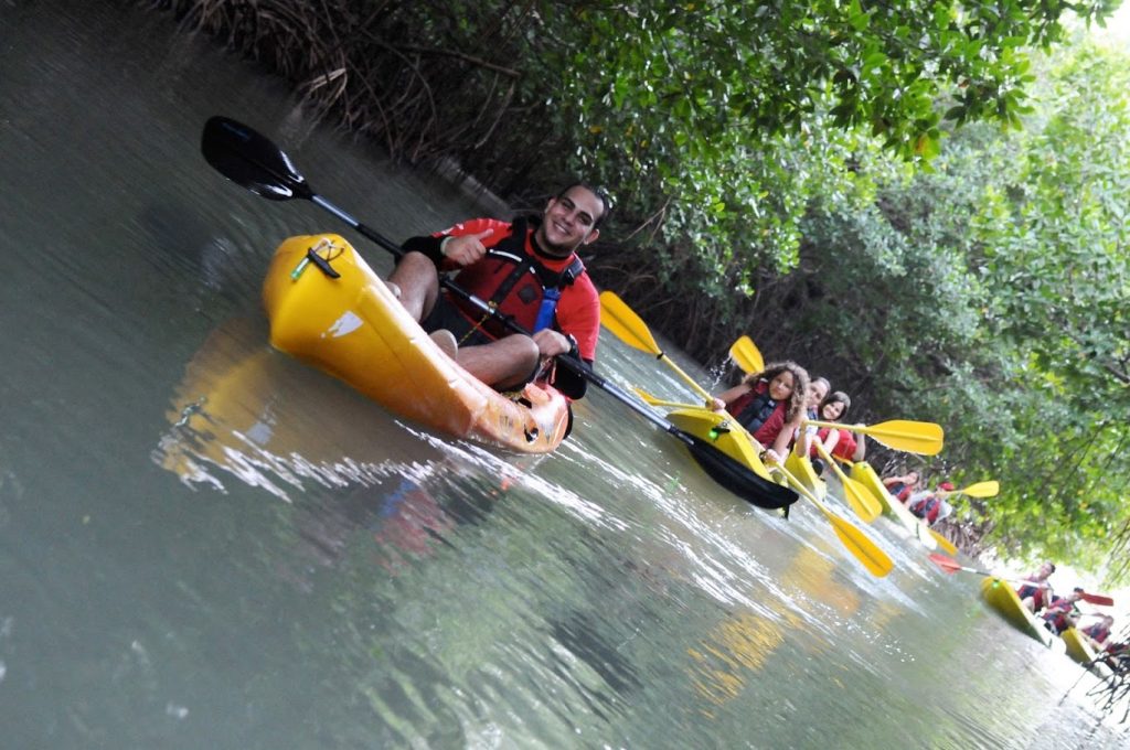 kayaking tour on the river